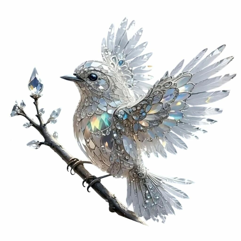 Витражи "Синяя птица" для дома - 04