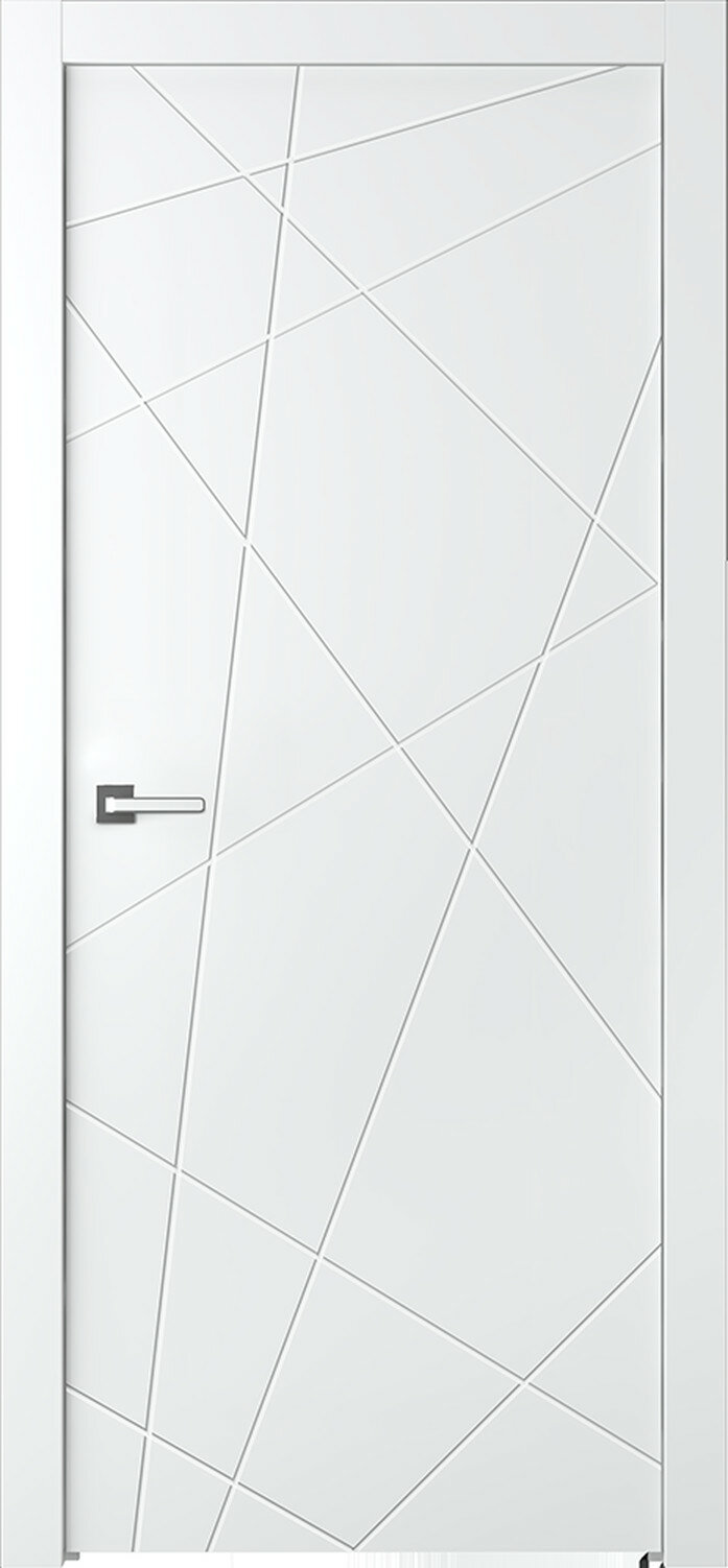 Дверь BELWOODDOORS STRIPE МДФ полиуретановая эмаль распашная 80x200 см