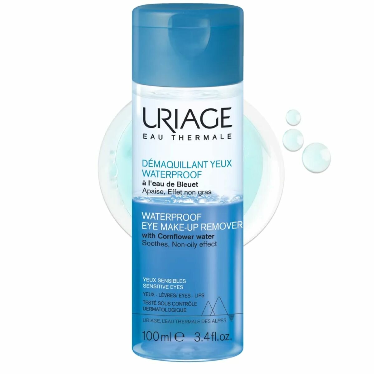 УРЬЯЖ Средство для снятия водостойкого макияжа с глаз, 100 мл | URIAGE Waterproof eye make-up remover