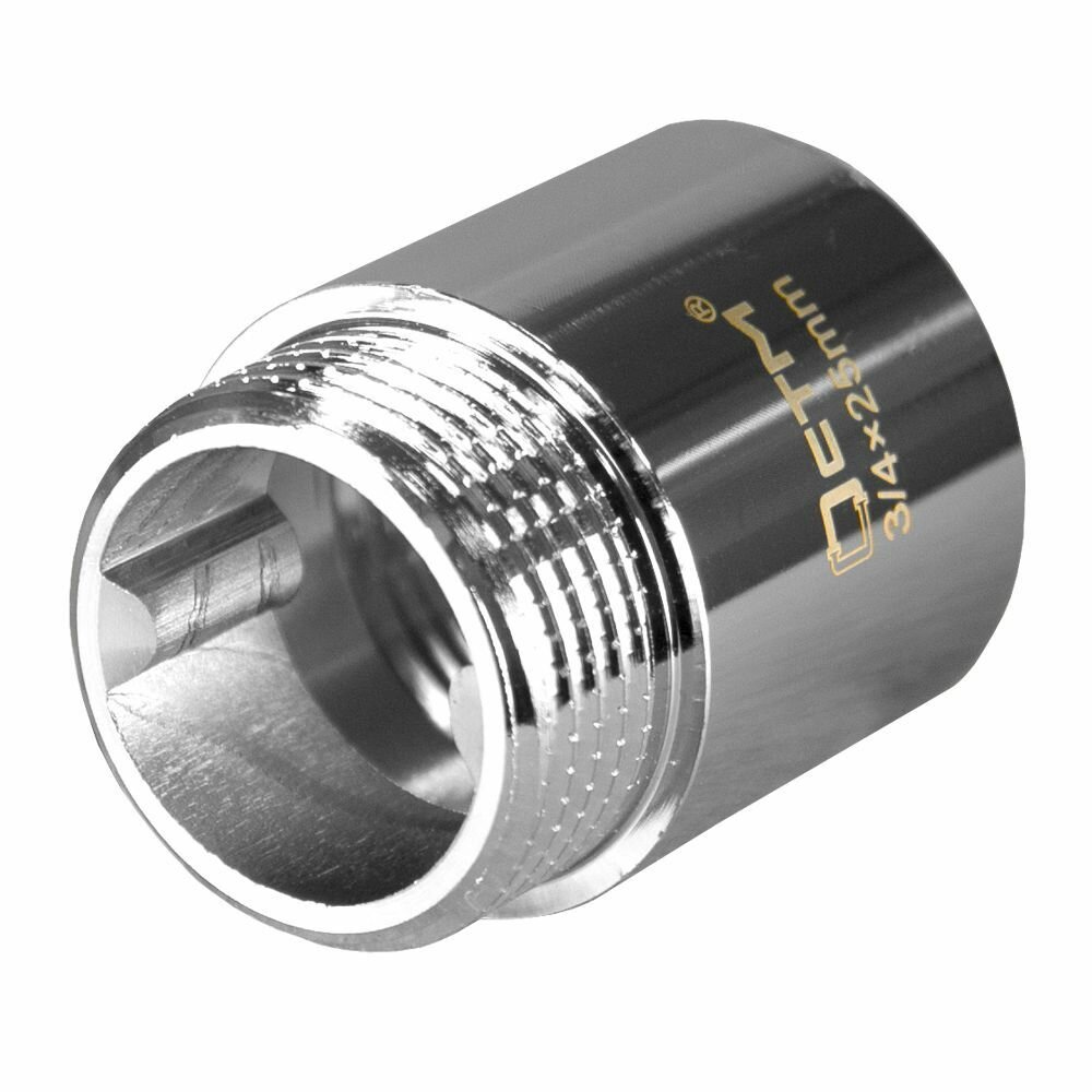 Удлинитель труб 3/4" латунный внутренняя-наружная резьба x 25 мм CTM — фото 1