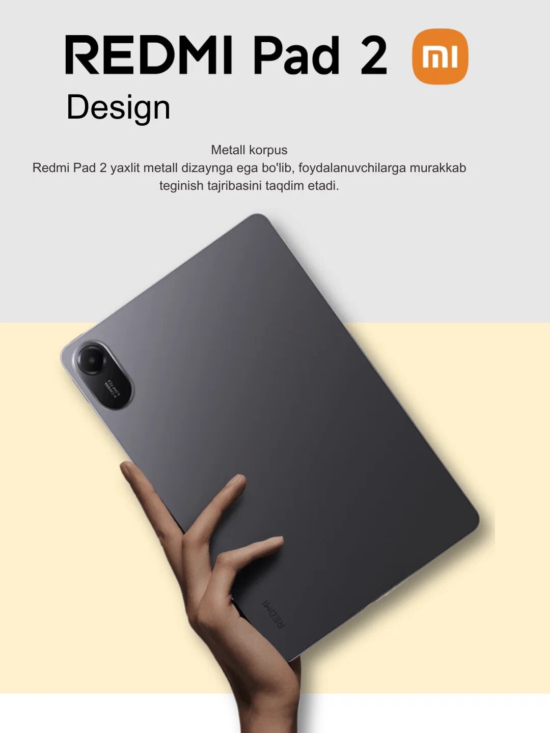 Планшет Redmi Pad 2 4/128Гб Graphite gray Серый