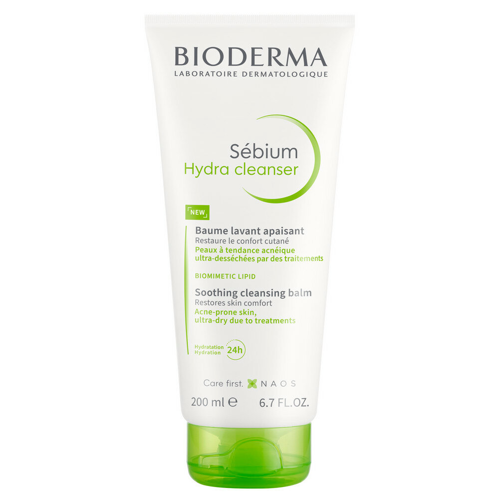 Bioderma Себиум Hydra Успокаивающий очищающий бальзам 200мл