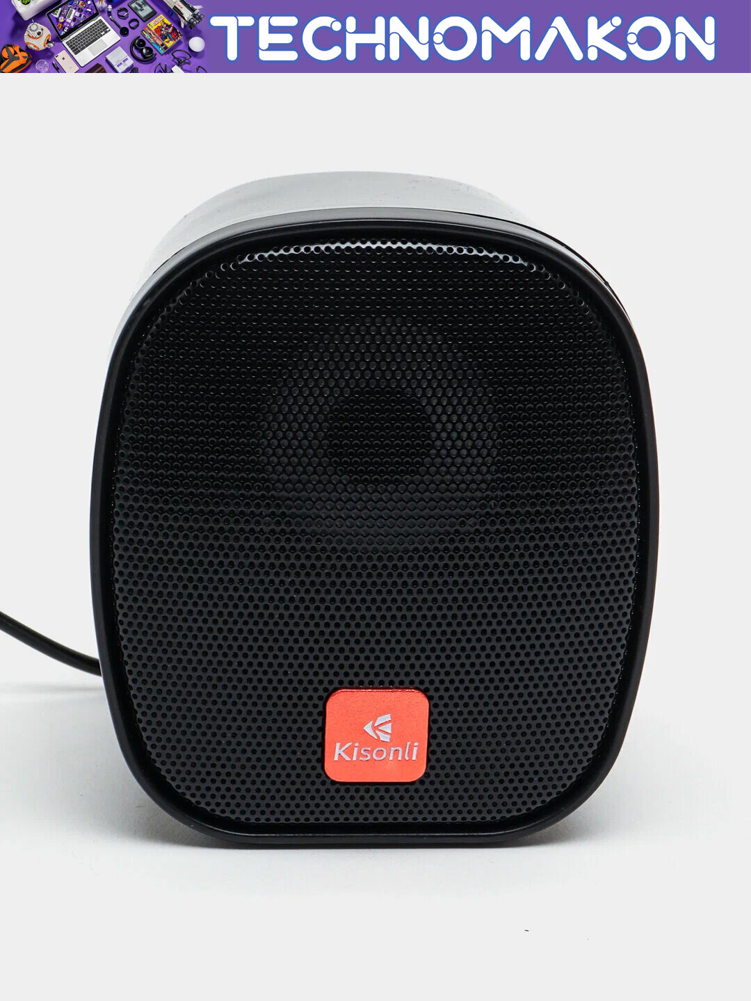 Колонки Kisonli X11 USB, стерео, 3 Вт, RGB-подсветка, черные — фото 1