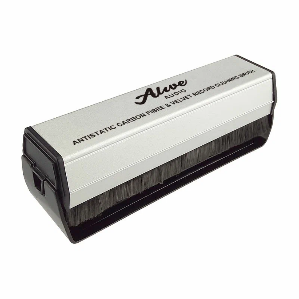 Щетка для чистки виниловых пластинок ALIVE AUDIO, комбинированная углеволокно+бархат