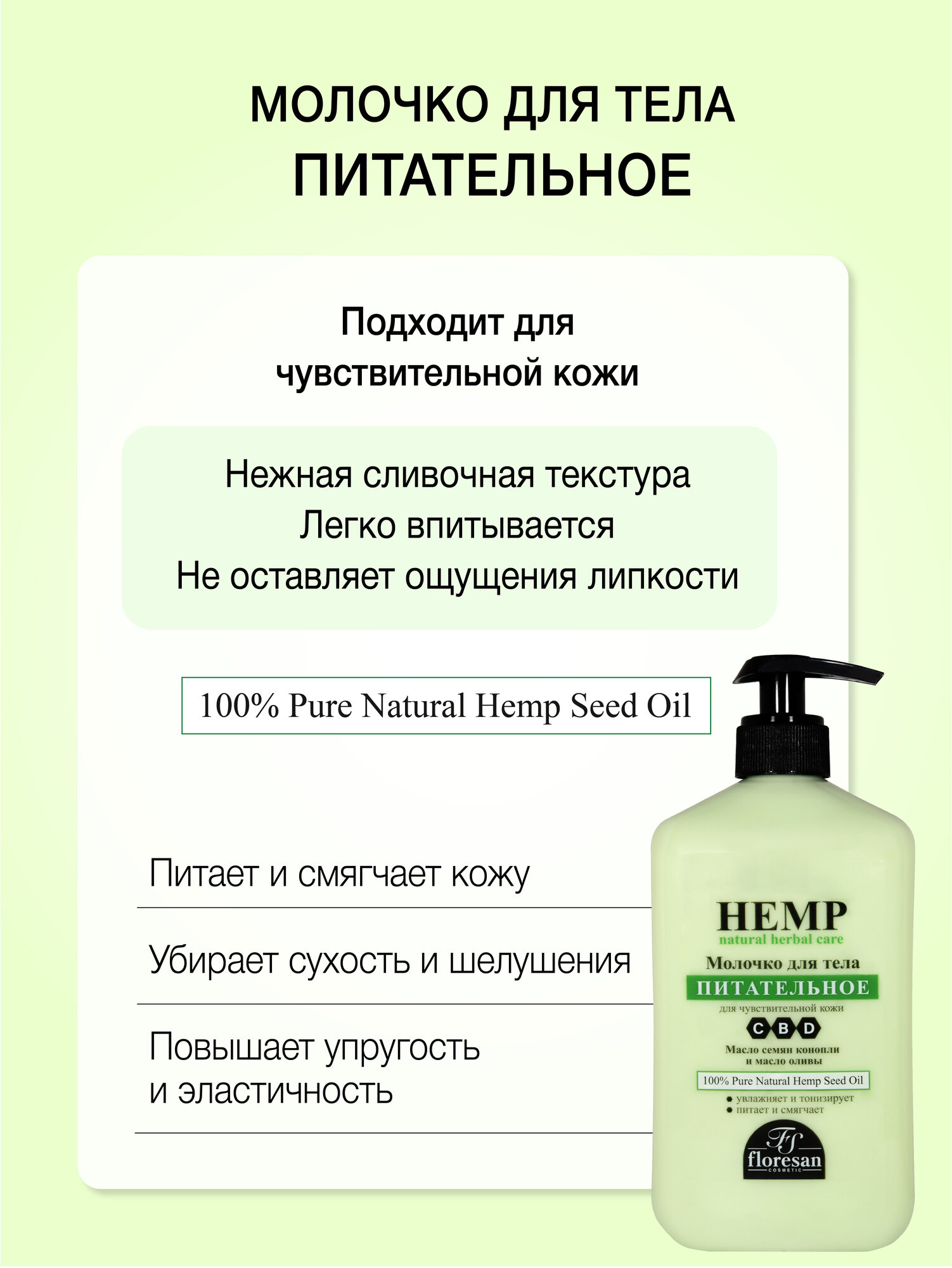 Картинки Floresan Набор Молочко для тела питательное и увлажняющее 500 мл х 2