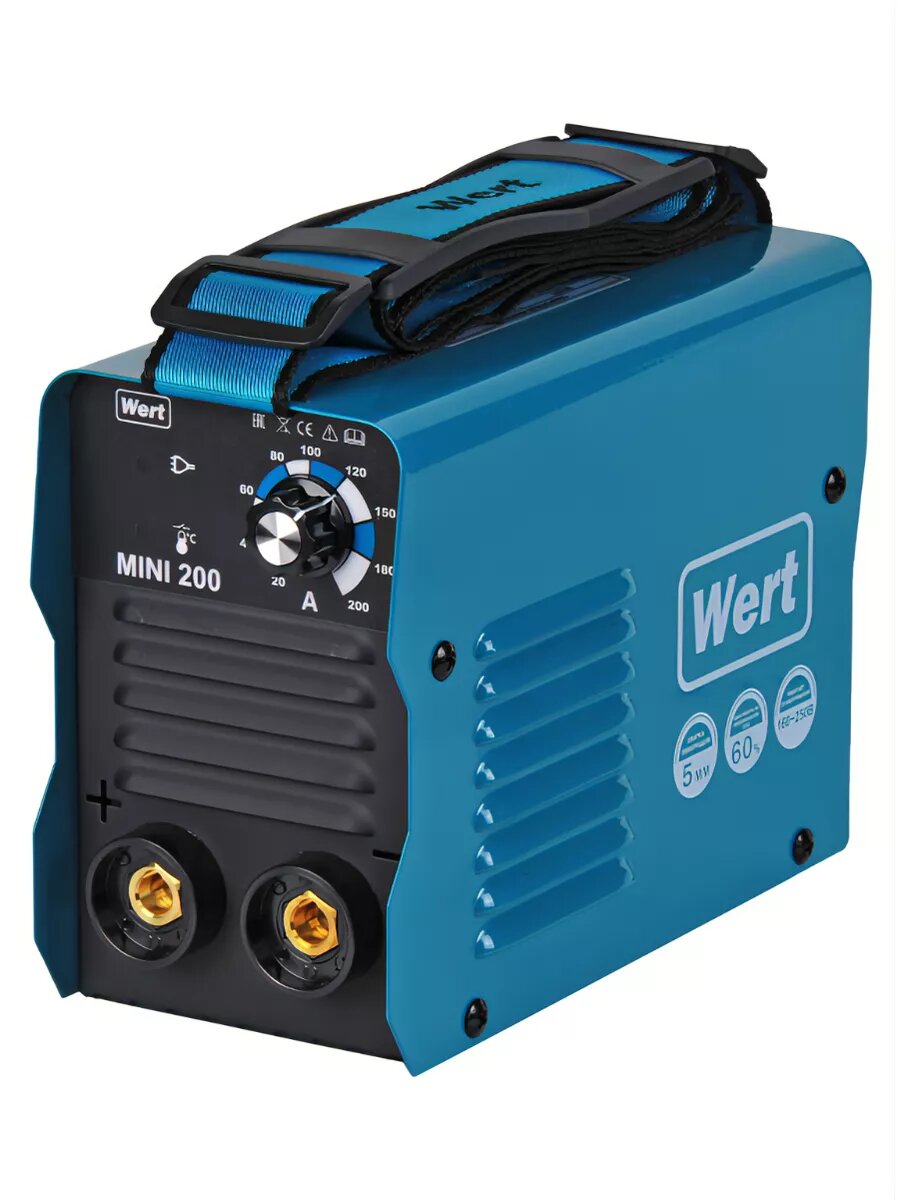 Сварочный аппарат WERT MINI 200 TIG MMA  до 200 A  антиприлипание  ПВ 60   инвертор  4 1кВт