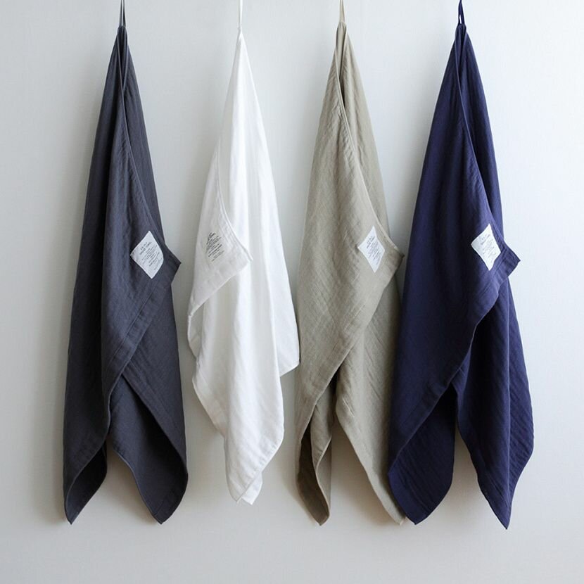 2.5-ply Gauze Navy Набор полотенец 2 шт. — фото 1