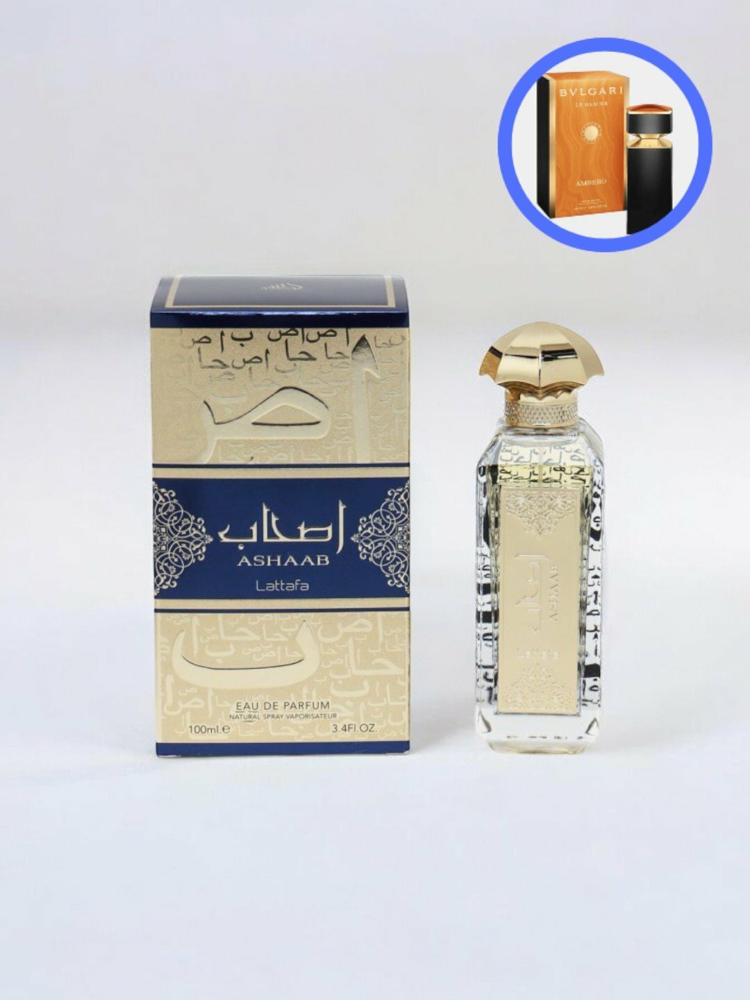 Парфюмерная вода Lattafa "Ashaab", мужская, ноты редкой розы, ценные специи, 10мл — фото 1