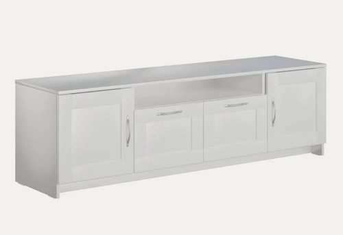 Изображение товара Тумба ГУД лакк "сириус", 2 двери и 2 ящика, 156 х 47 см, цвет: белая RU