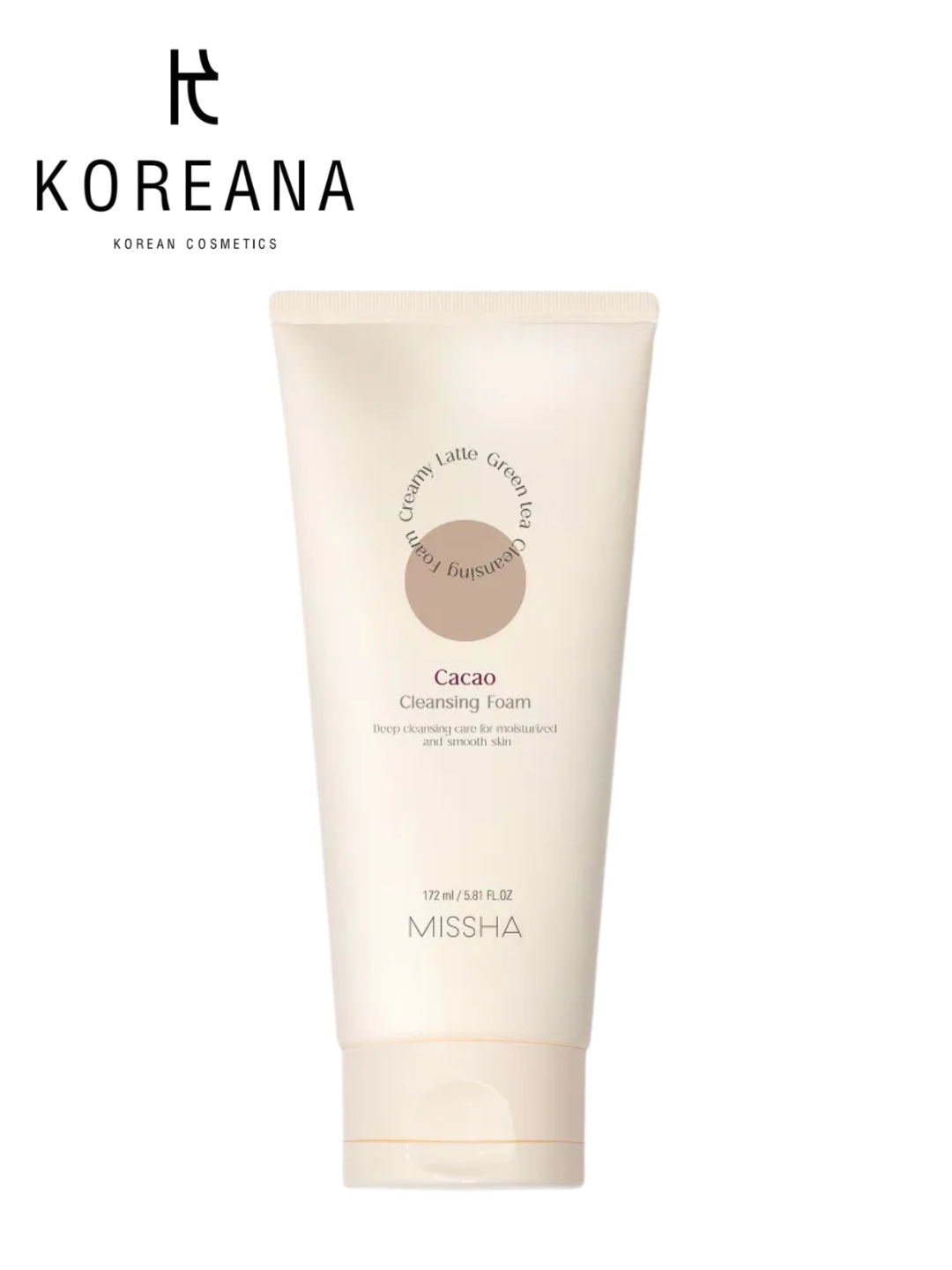 Пенка для умывания MISSHA Creamy Latte очищающая, Какао и мёд, смягчение кожи, 172 мл