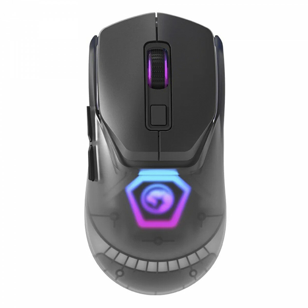 Игровая мышь Marvo "G1W GY", беспроводная, RGB-подсветка, программируемые клавиши