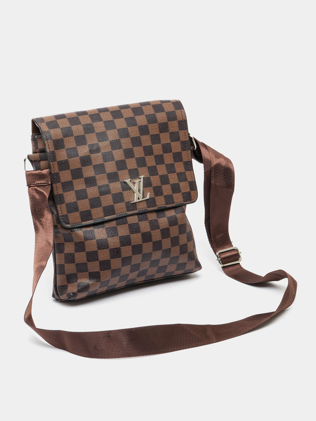 Сумка барсетка , фактура лаковая, матовая, коринчевый