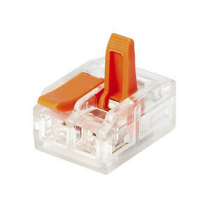 Клемма на 2 провода Electrovolt 221 412 0 2 4 кв  мм с рычажками без пасты  6 шт  