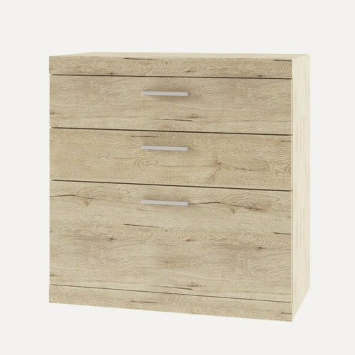 Изображение товара Комод Anrex "OSKAR" 3S, 81 x 40.3 x 80.1 см, цвет: дуб Санремо