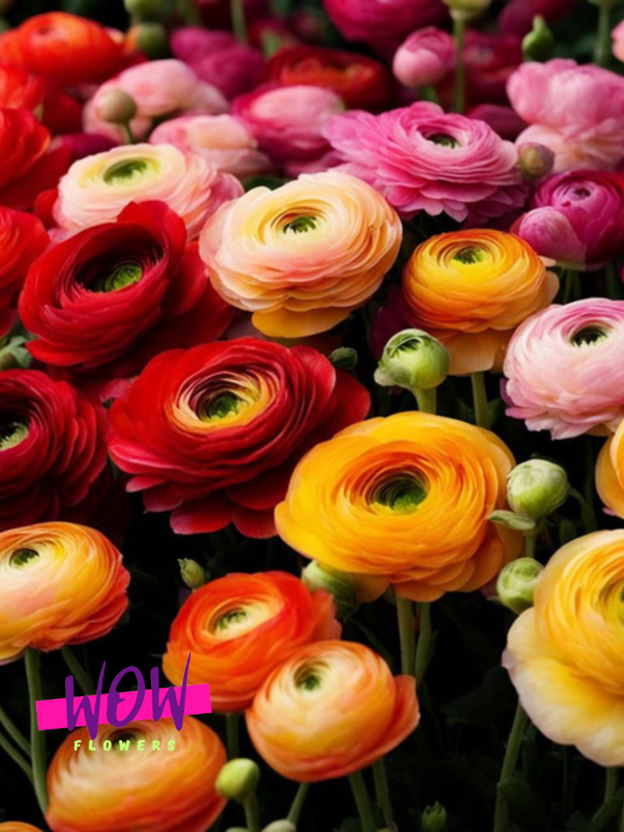 Луковицы цветов  WOW FLOWERS  Лютик Садовый ( Ранункулюс ) Микс 10 шт