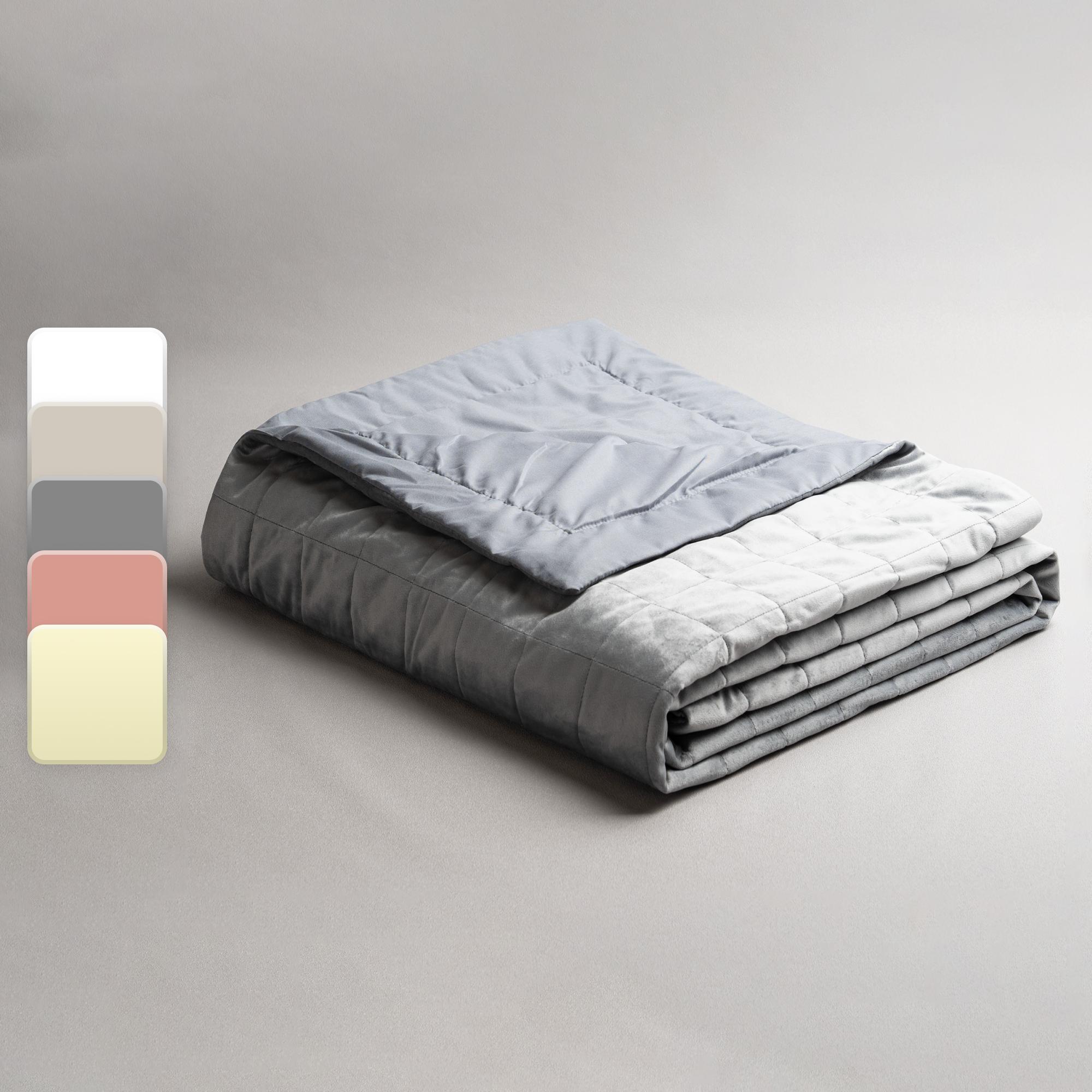 Покрывало Etna 240x220 см велюр цвет серый