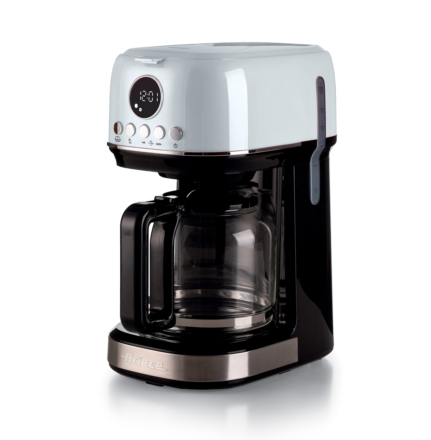 Кофеварка капельная Ariete Moderna 1396/01 до 15 чашек дисплей белый (00M139601AR0)