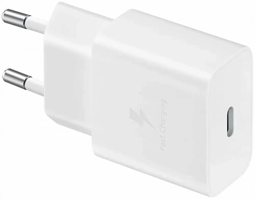 Оригинальное зарядное устройство Samsung EP-T2510 25 W USB-C, 2 pin, сетевое, для быстрой зарядки, белое