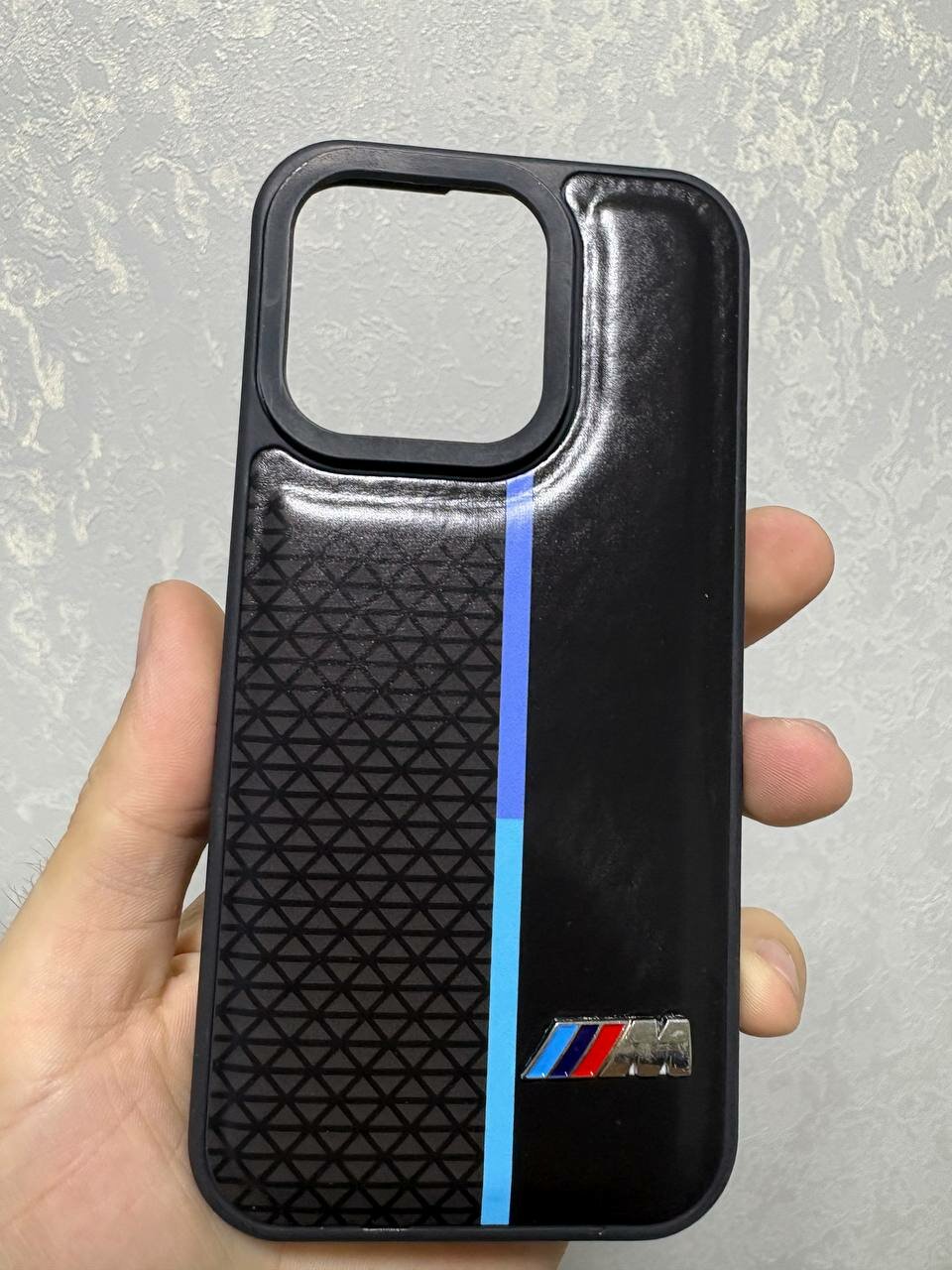 Чехол BMW TOCAR, для iPhone 15 PRO , из кожи, оригинальный дизайн