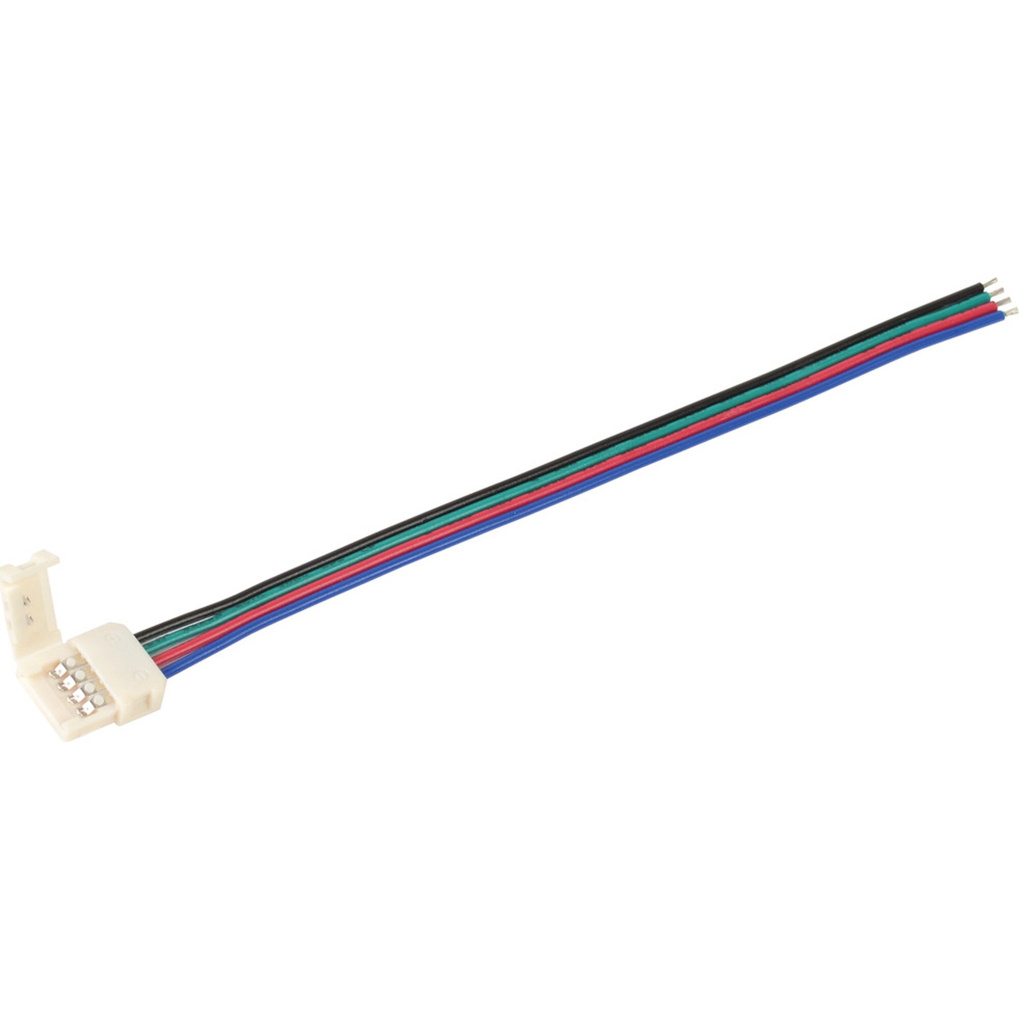 Коннектор IEK RGB 10мм 3шт 15см-разъем пластик белый IP20 для светодиодной ленты