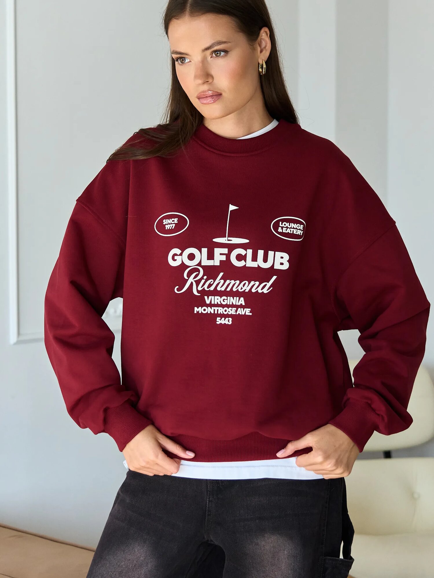 Лонгслив Le art Свитшоты, размер 42-48, , бордовый