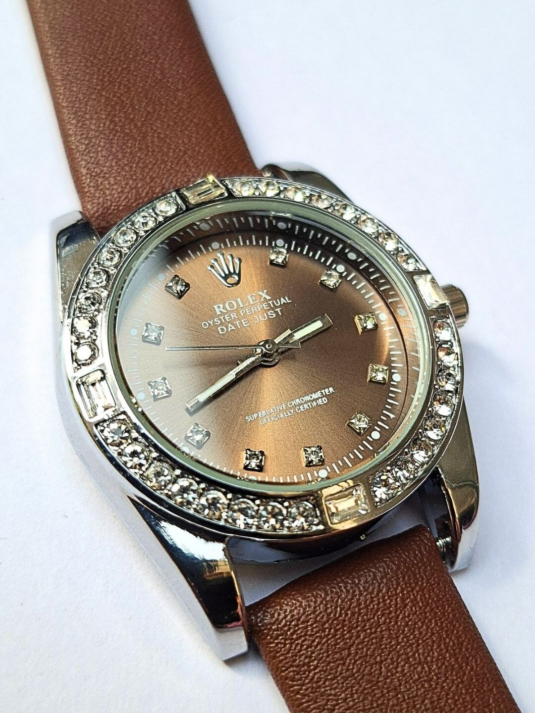 Наручные часы Rolex, коричневый — фото 1