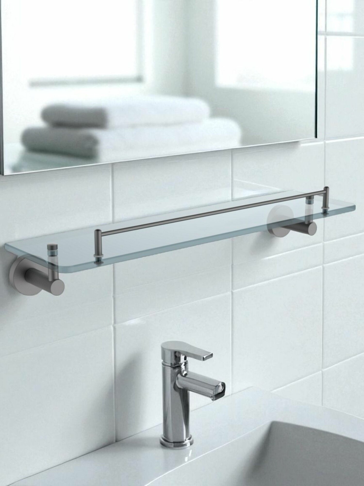 Полка стеклянная VIEIR V5521-G