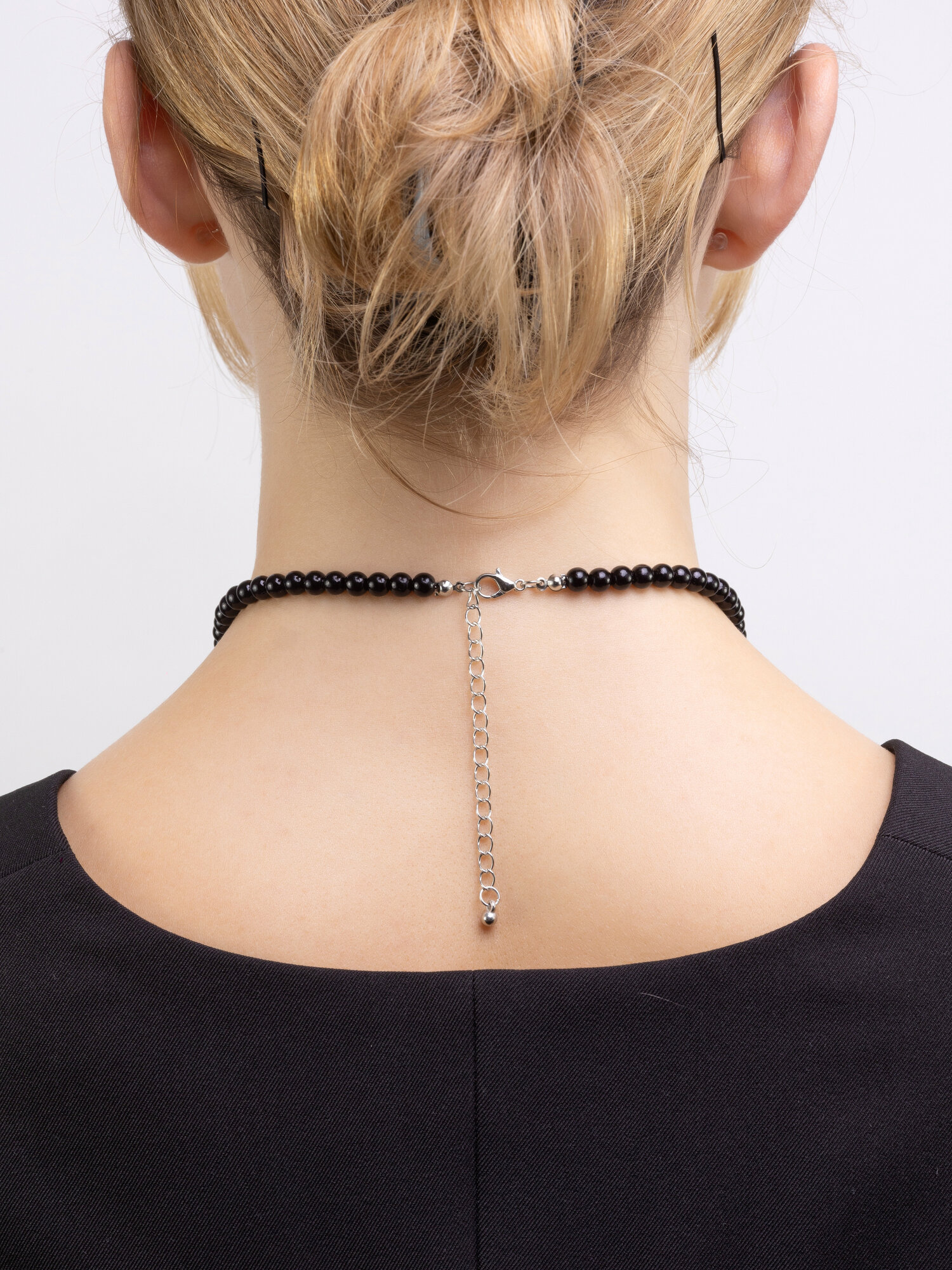 Чокер Цветные решения, длина 50 см, черный/коричневый — фото 1