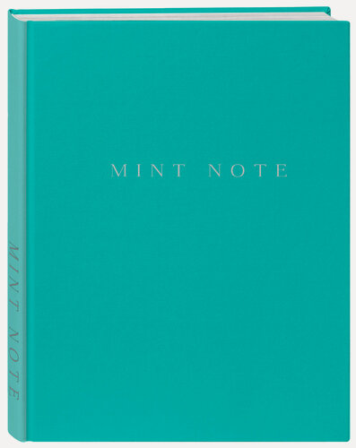 Изображение товара Mint Note. Стильный блокнот с "мятными" страницами (А5, обложка на ткани с тиснением фольгой)