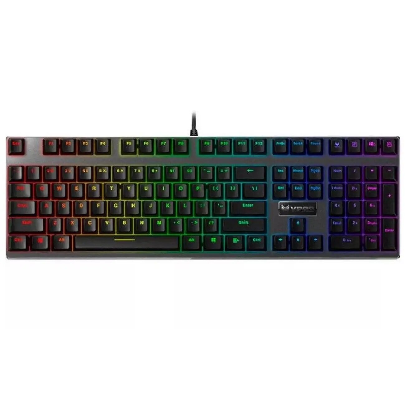 Механическая клавиатура RAPOO V700 RGB ALLOY, Бесшумные клавиши: нет, Вес: 890 г, Высота: 37 мм