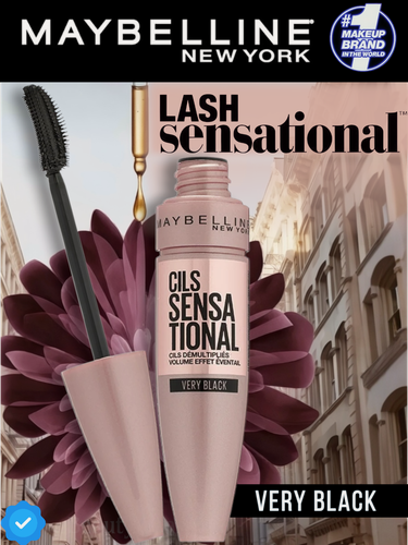 Изображение товара Тушь для ресниц Maybelline Lash Sensational Веерный объем и длина, Very Black Классический черный