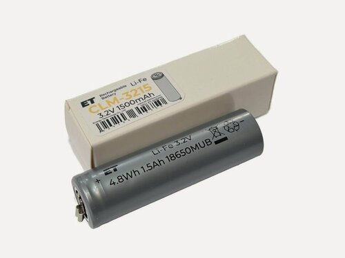 Изображение товара Аккумулятор CLM-3215 Moser 1* 18650 IFR18650B 3,3V, 1500 мАч, (18*650), Li-Fe , для машинки Moser 1884-7102