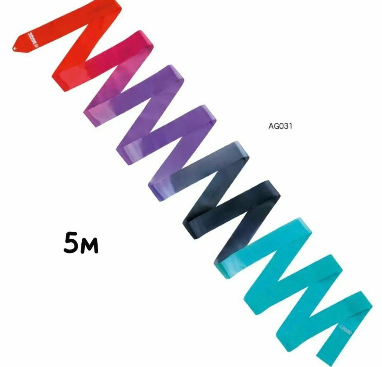 Лента SASAKI 5м (031) красный бирюзовый