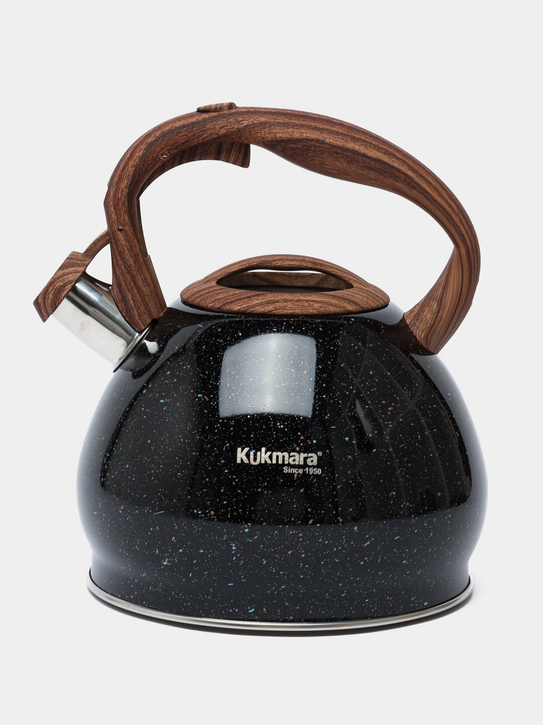 Чайник Kukmara, из нержавеющей стали, со свистком, 3.4 л, цвет - грация