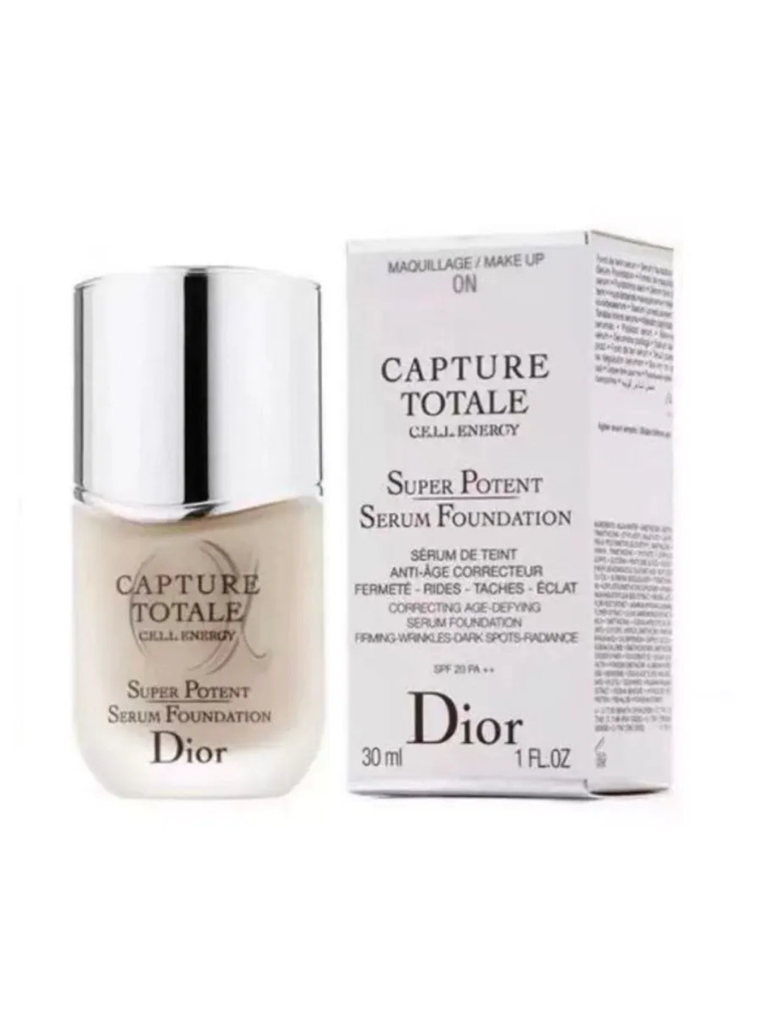 Тональный крем-сыворотка Dior, SPF 20, PA++, защита от солнца