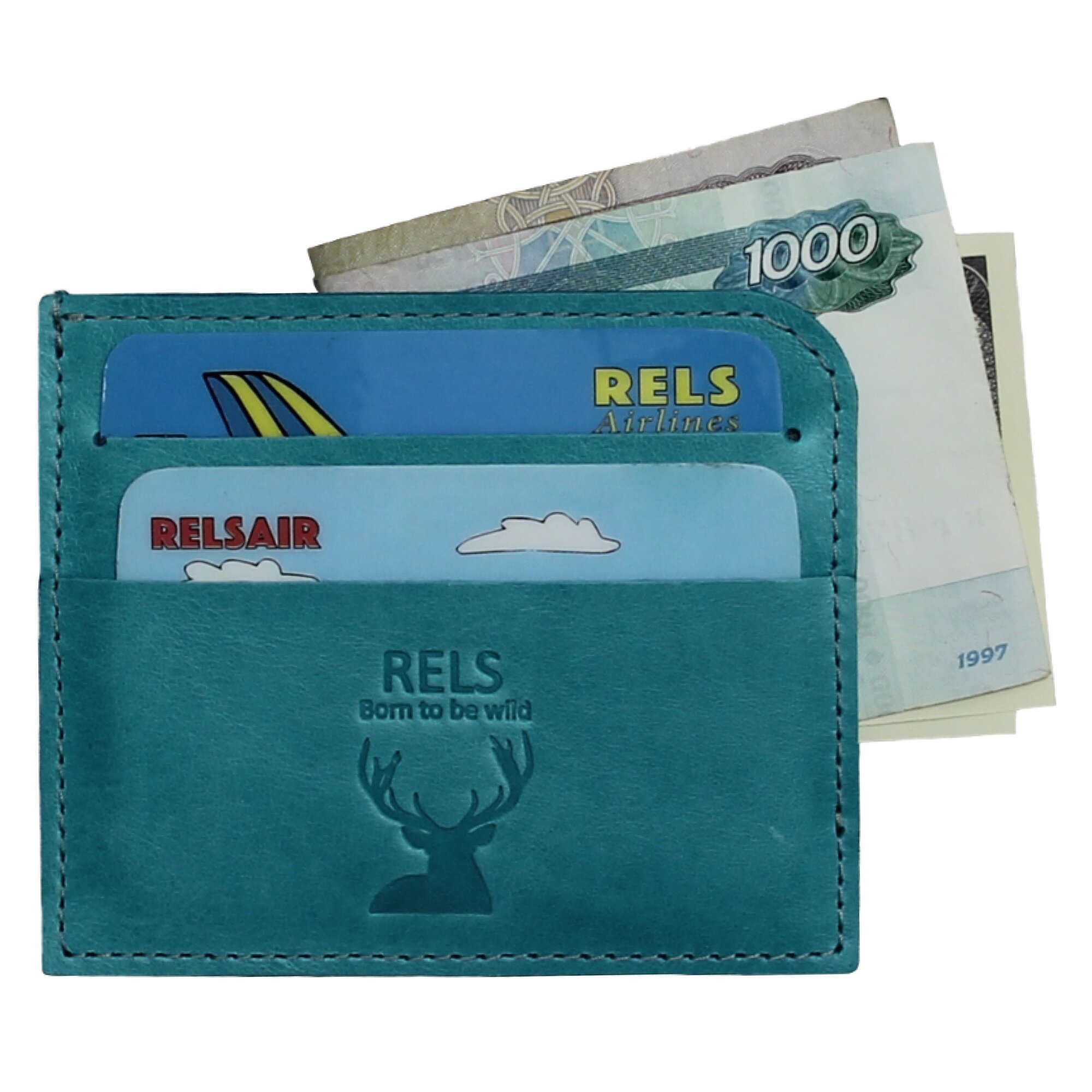 Картхолдер RELS, бирюзовый — фото 1