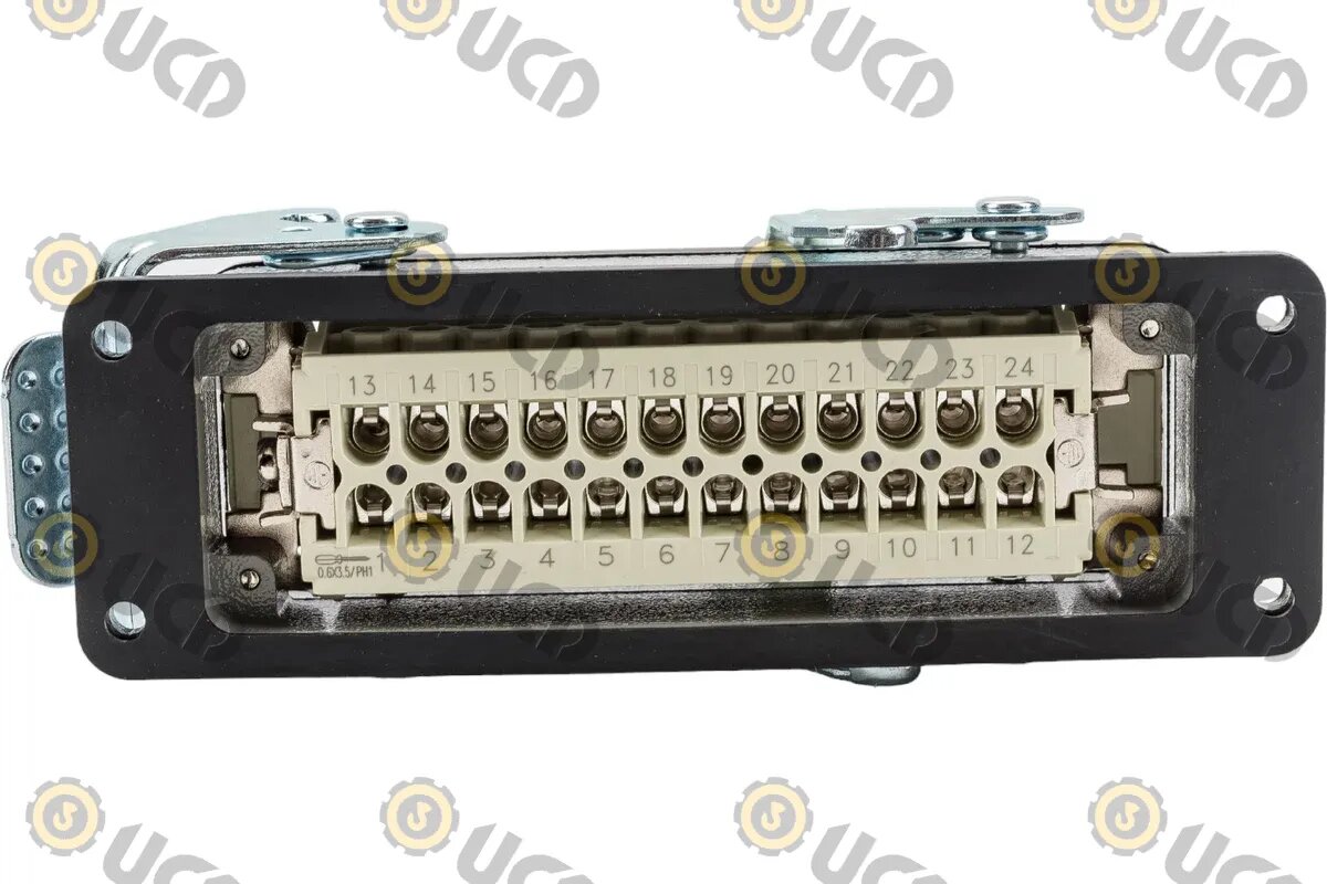 Промышленный разъем алюминиевый UCD H24B-TG(HE-024-M) розетка 10010121
