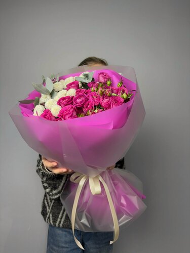 Изображение товара FRESH FLORA Нежное Облако – купить свежий недорогой букет живых цветов с доставкой