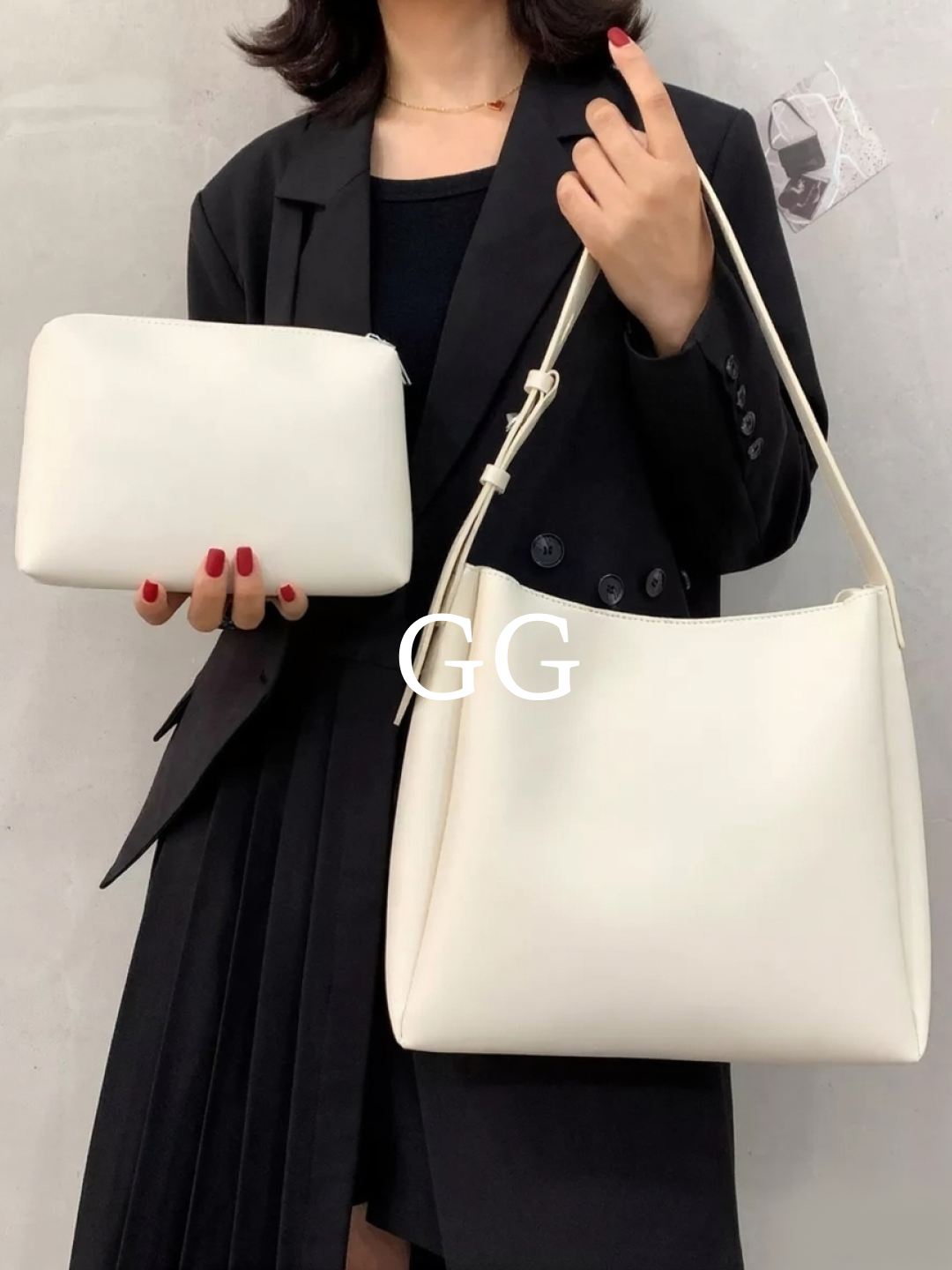 Сумка шоппер  Сумка большая А4 с косметичкой