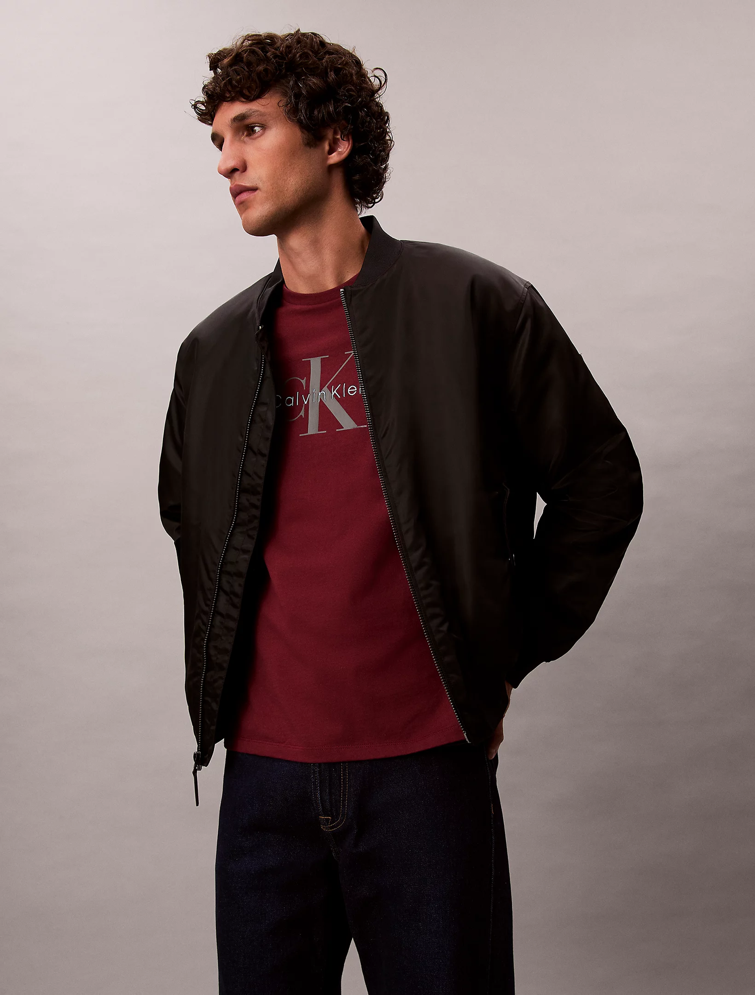 Футболка Calvin Klein Jeans, размер L, красный — фото 1