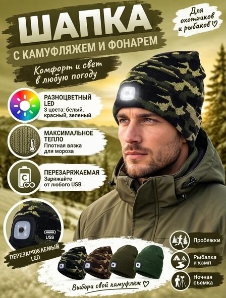 Шапка Осень-зима 2026 для мужчин и женщин
