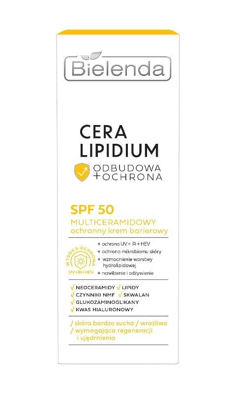 Крем для ухода за кожей Bielenda Cera Lipidium восстановление и защита, SPF 50, 30 мл