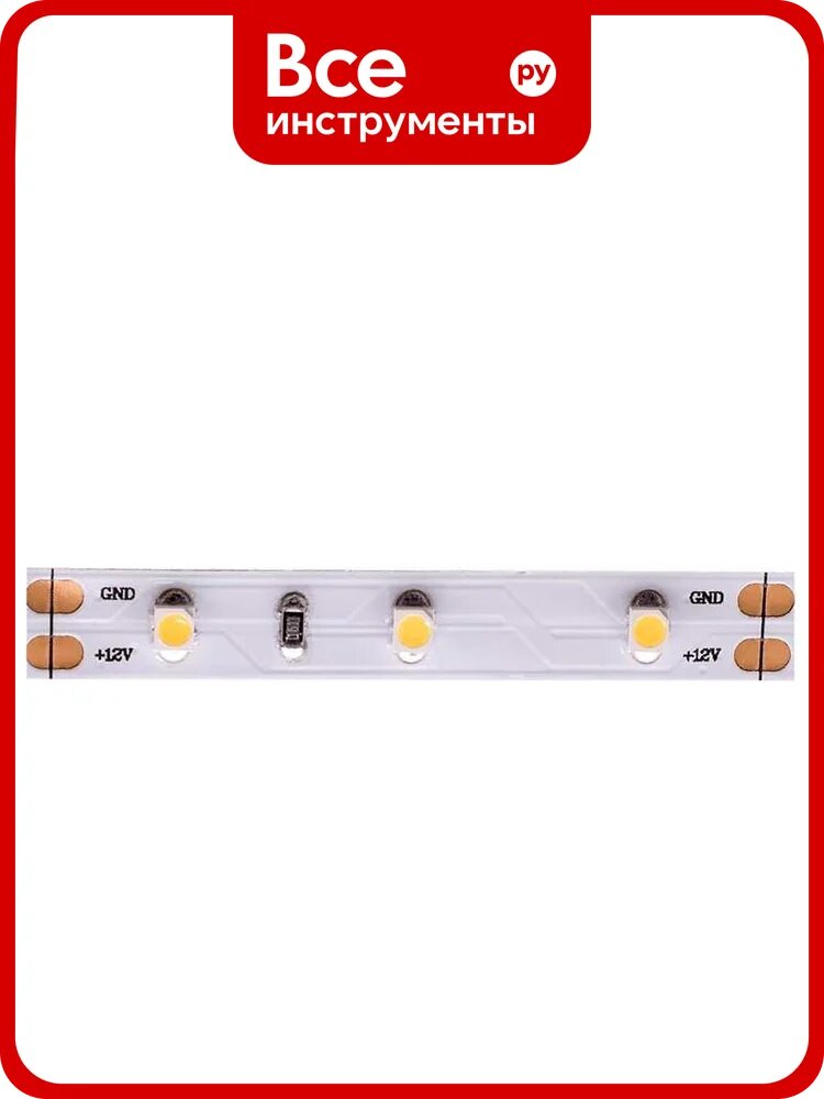 Светодиодная лента DesignLed DSG 3528 DW 60L-V12-IP33, 4000 K, 300 LED, 4,8 W/m, LUX DSG360-12-NW-33