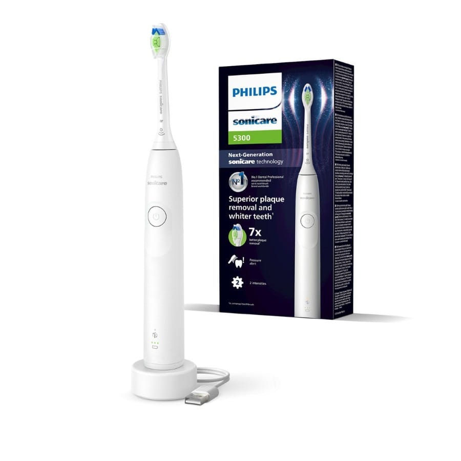 Электрическая зубная щетка Philips Sonicare 5300 HX7108/01, белая