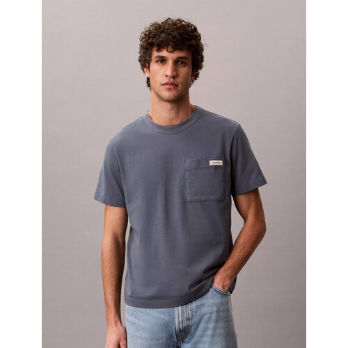 фото Футболка calvin klein jeans, 1 шт., размер l, серый