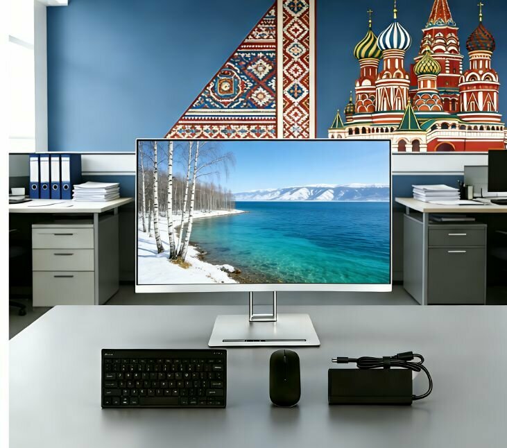 Моноблок 22 дюйма, Intel Core i7 3610QM, Windows 10pro, SSD 256ГБ, RAM 16ГБ, Wi-Fi, черн