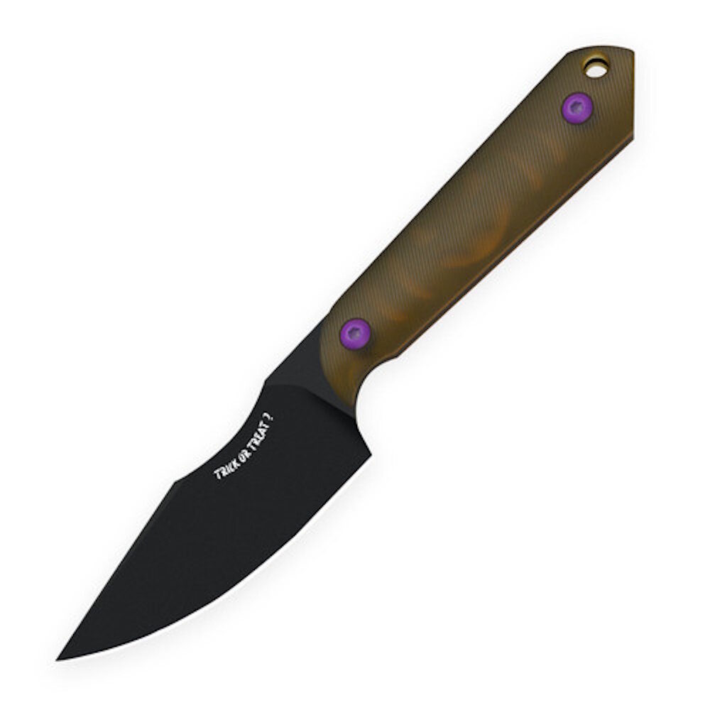 Шейный нож Kizer Halloween Mini Harpoon, сталь CPM-3V, рукоять Ultem — фото 1