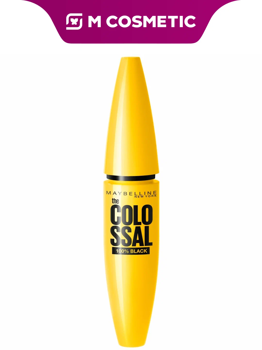 Тушь Maybelline Marvel "Colossal Volume" 100%, для объёма ресниц, чёрная, 8 мл