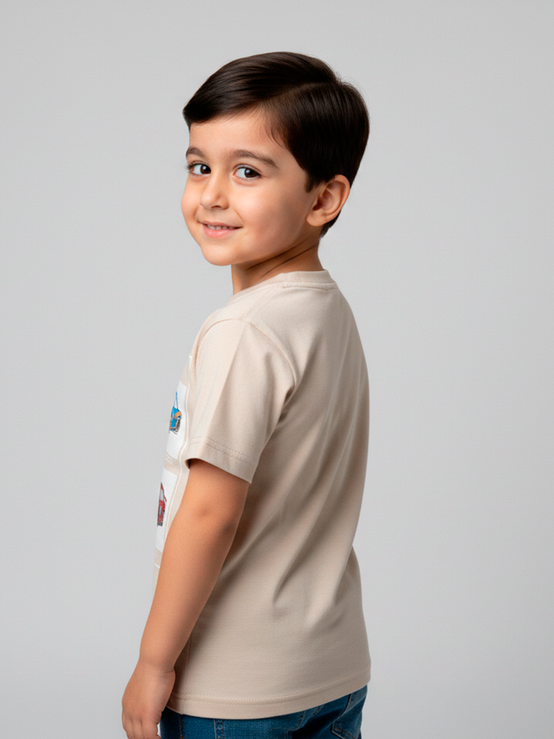 Футболка neo, размер 92, бежевый — фото 1