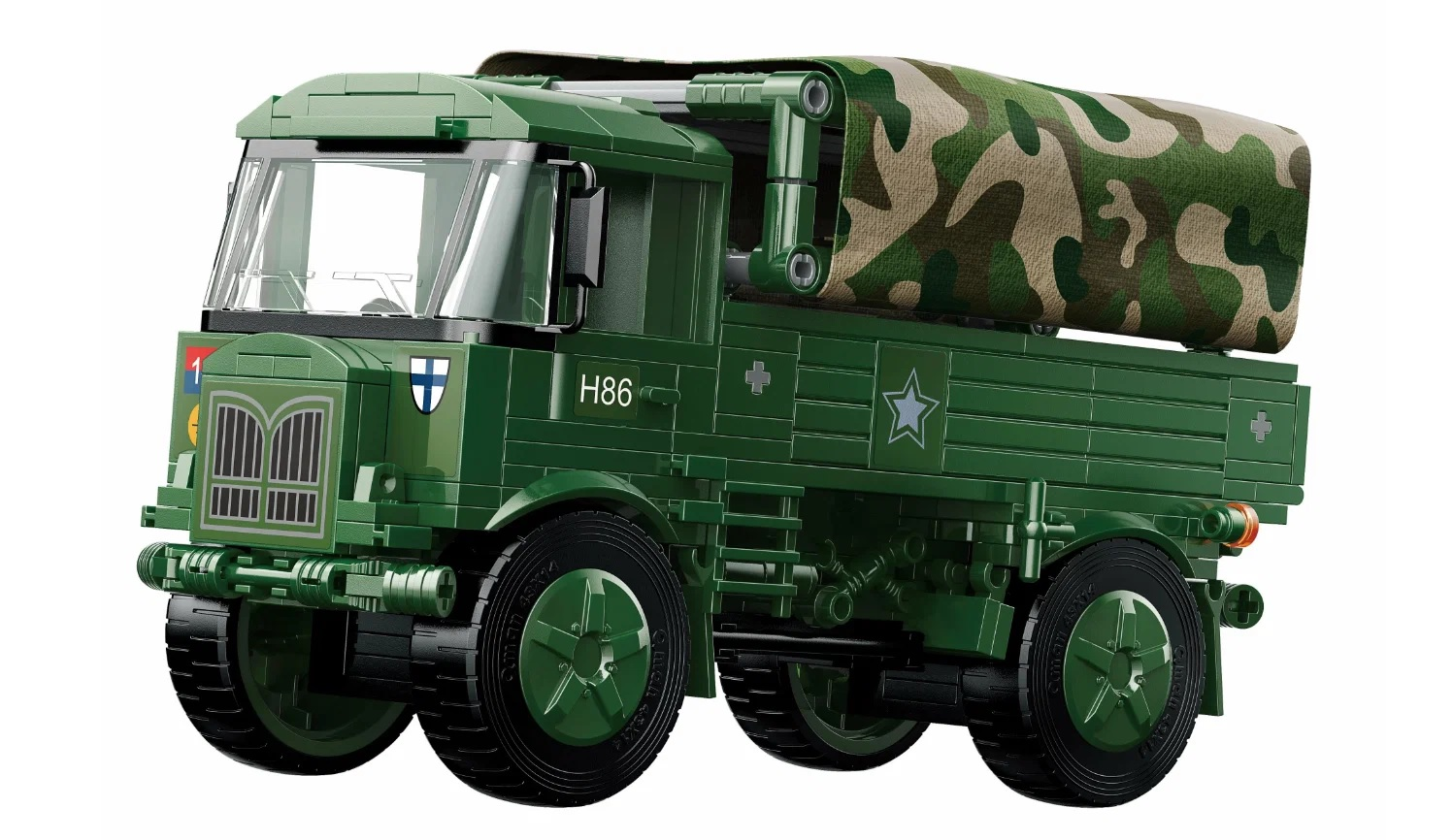 Конструктор Qman "Военная техника" (442 дет.) — фото 1